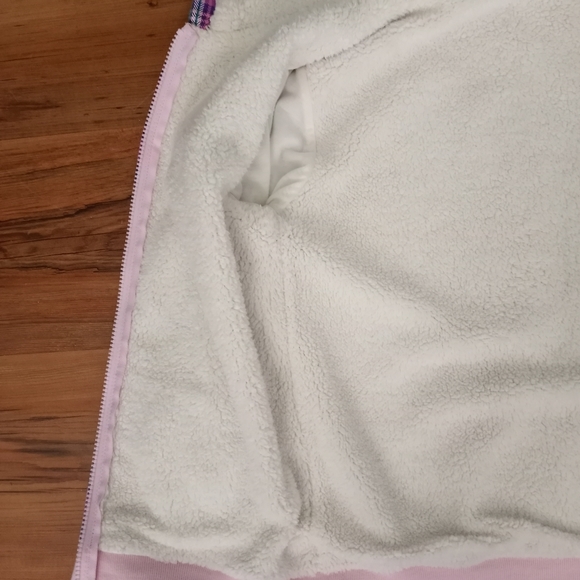 Girls Sherpa Lined Plaid Hoodie - Picture 4 of 10